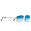 Cartier Eyewear Custom CT0148O-001 Panthere De Cartier Rimless Sunglasses