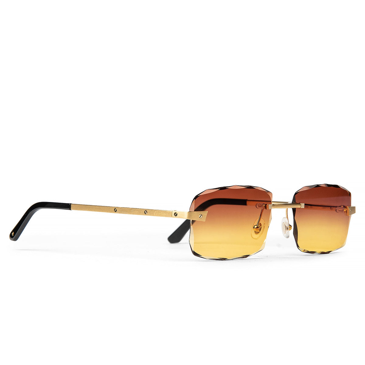 Cartier Eyewear Custom CT0167O-004 Santos De Cartier Rimless Sunglasses Main image