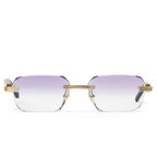 Cartier Eyewear Custom CT0286O-003 Buffalo Horn Premiere De Cartier Rimless Sunglasses
