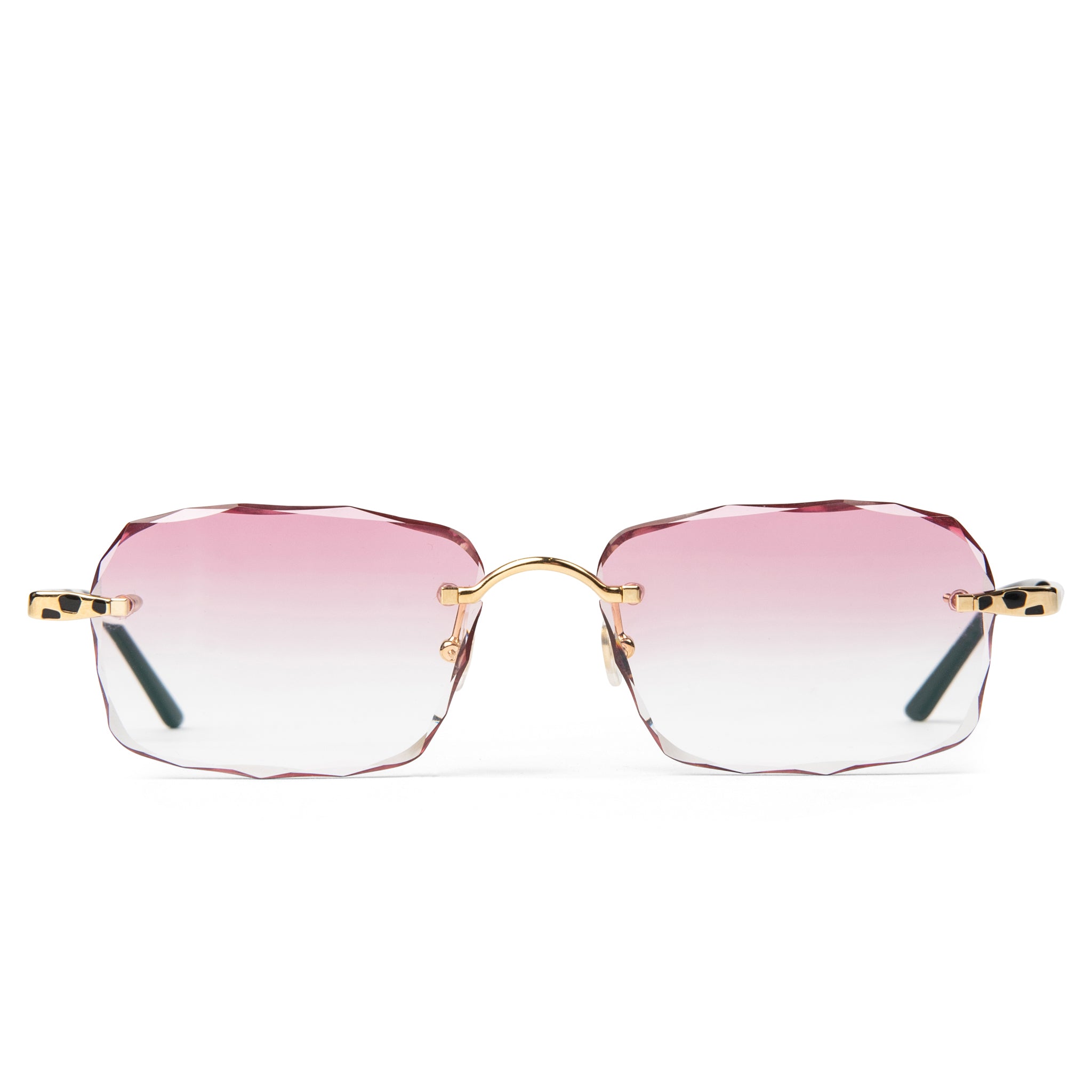 Cartier Eyewear Custom CT0309O-001 Panthère Gold Pink Rimless Sunglasses Secondary image