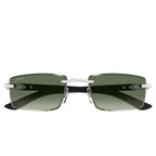 Cartier Eyewear Decor C De CT0582S-005 Green Rimless Sunglasses