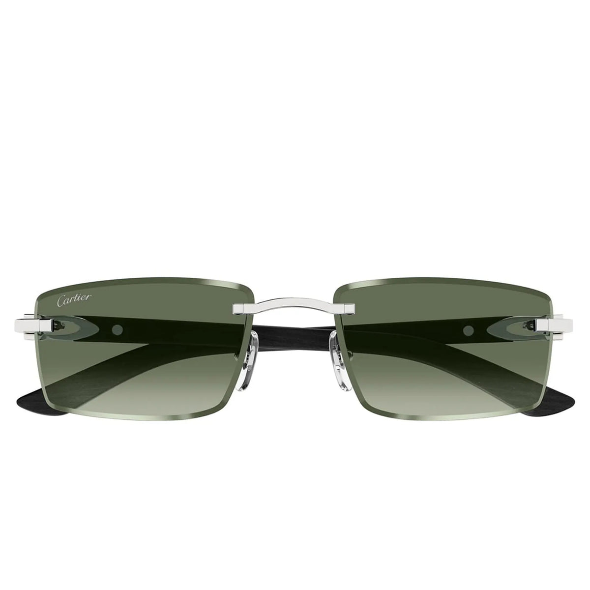 Cartier Eyewear Decor C De CT0582S-005 Green Rimless Sunglasses