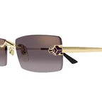 Cartier Eyewear Panthere CT0598S-005 Violet Gradient Rimless Sunglasses