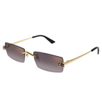 Cartier Eyewear Panthere CT0598S-005 Violet Gradient Rimless Sunglasses