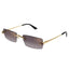 Cartier Eyewear Panthere CT0598S-005 Violet Gradient Rimless Sunglasses