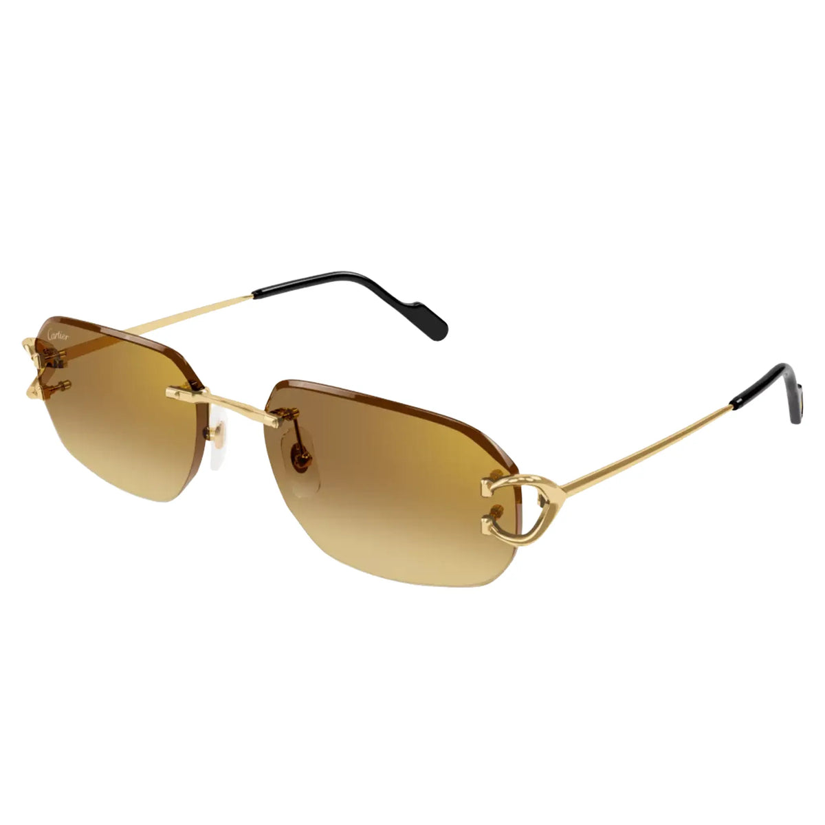 Cartier Eyewear CT0468S-004 Gold Rimless Sunglasses Main image