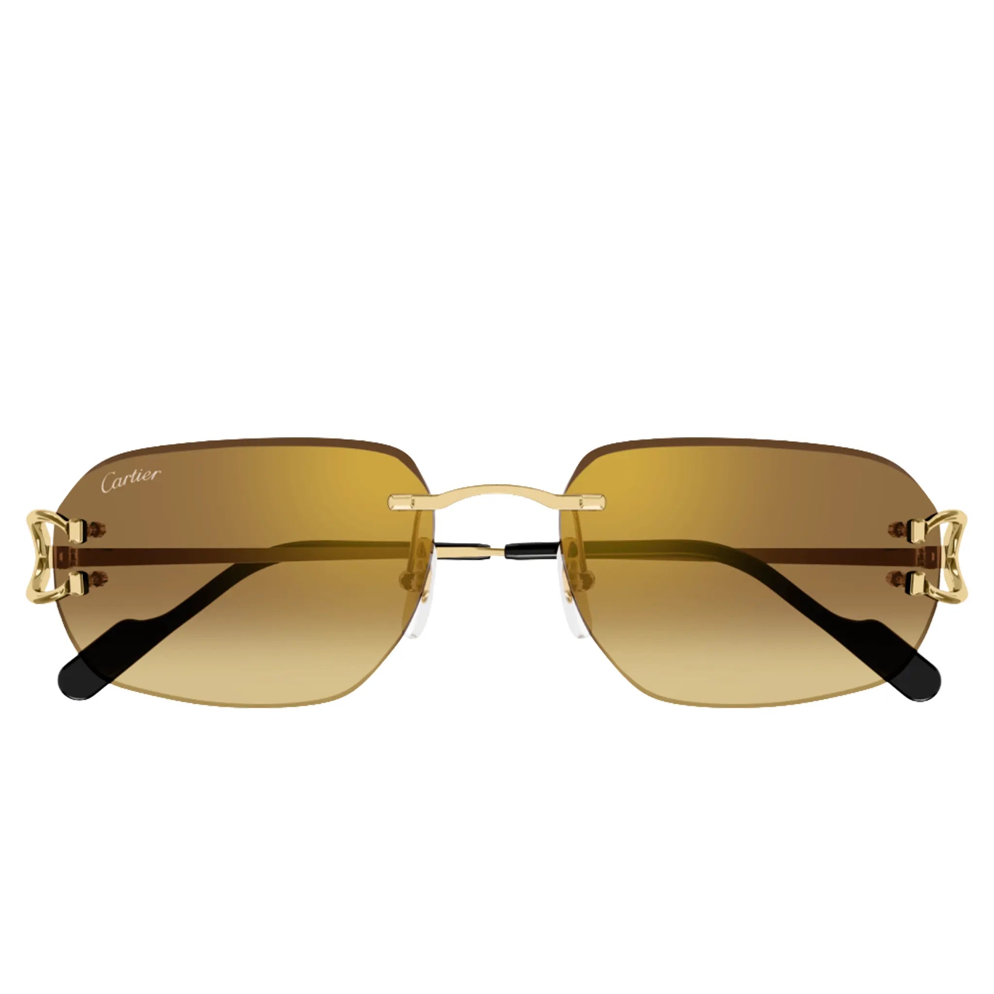 Cartier Eyewear CT0468S-004 Gold Rimless Sunglasses Secondary image
