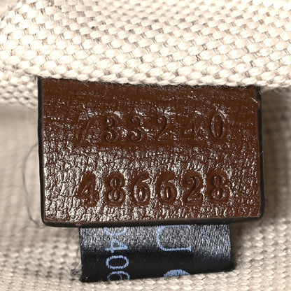 GG Supreme Monogram Textured Calfskin Retro Interlocking G Belt Bag Beige Ebony Brown Sugar