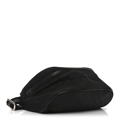 Nylon Monogram Fanny Pack Belt Bag Black