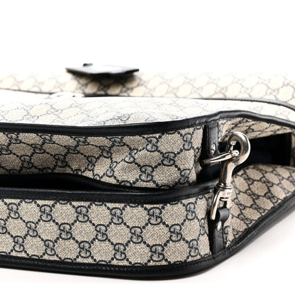 GG Supreme Monogram Web Savoy Garment Bag Beige Blue