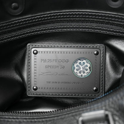 Calfskin Monogram Speedy P9 Bandouliere 30 Ultra Black