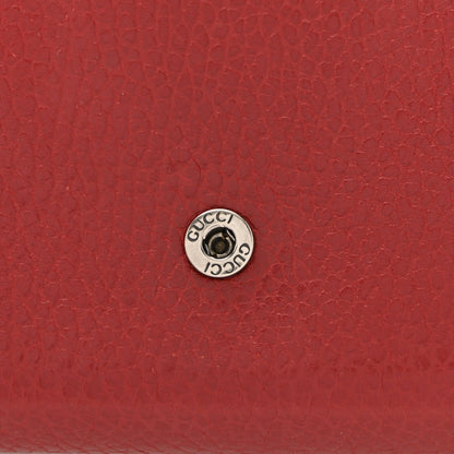 Calfskin Mini Dionysus Chain Wallet Hibiscus Red