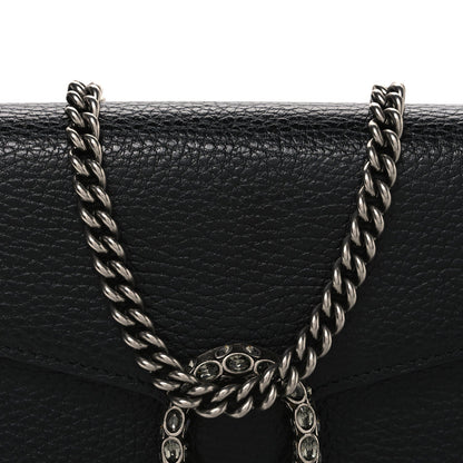 Calfskin Mini Dionysus Chain Wallet Black