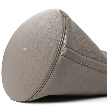 Supple Grained Calfskin Bucket 16 Bag Pebble