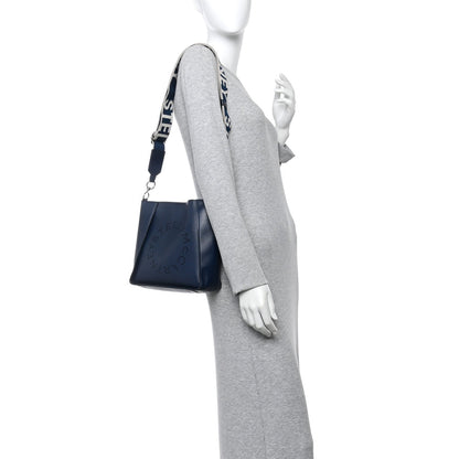 Eco Alter Nappa Perforated Logo Mini Crossbody Navy