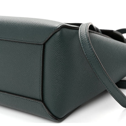 Grained Calfskin Nano Belt Bag Abyss Blue