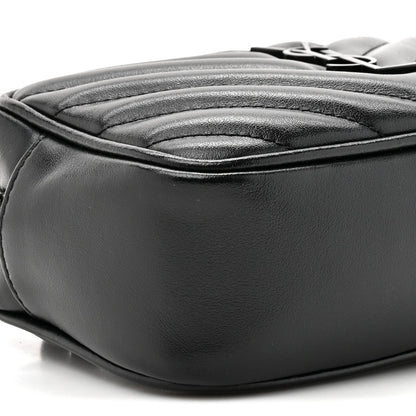 Calfskin Matelasse Monogram Lou Belt Bag Black