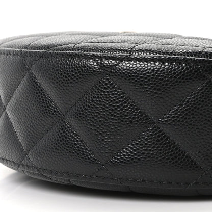 Caviar Quilted Other Shape With Chain Black