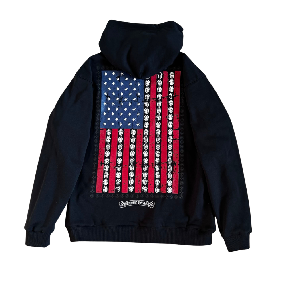Chrome Hearts  Zip Up Blue Red Black Hoodie