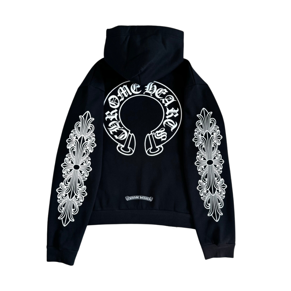 Chrome Hearts  Horseshoe Black Hoodie