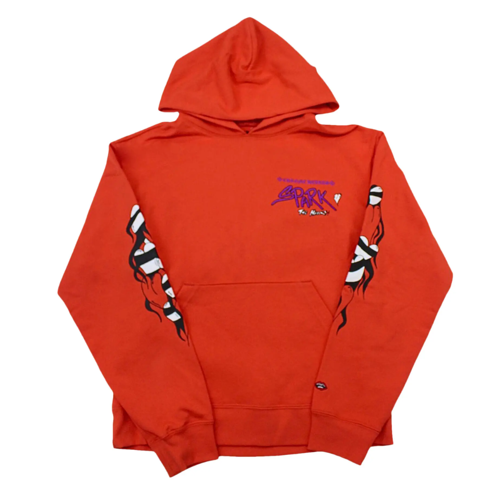 Chrome Hearts Matty Boy Sadistic Lipstick Hoodie ‘Red/Orange’