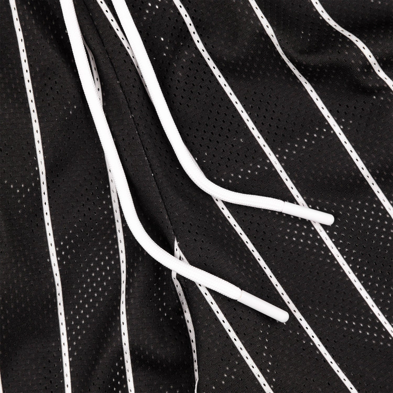 Common Hype Beacon Pinstripe Mesh Short Jet Black