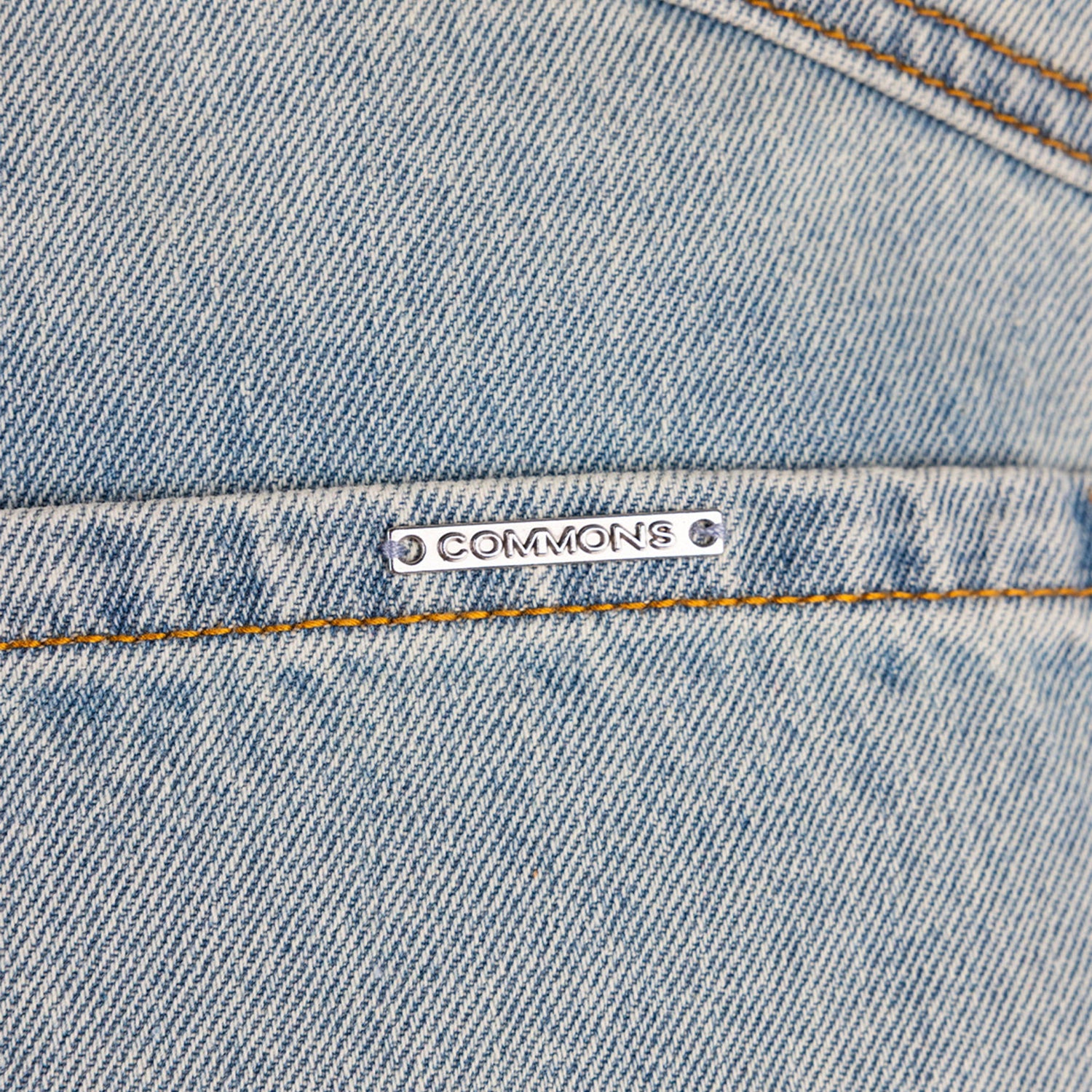 Commons Studios ‘Star’ Washed Denim Short Iceberg