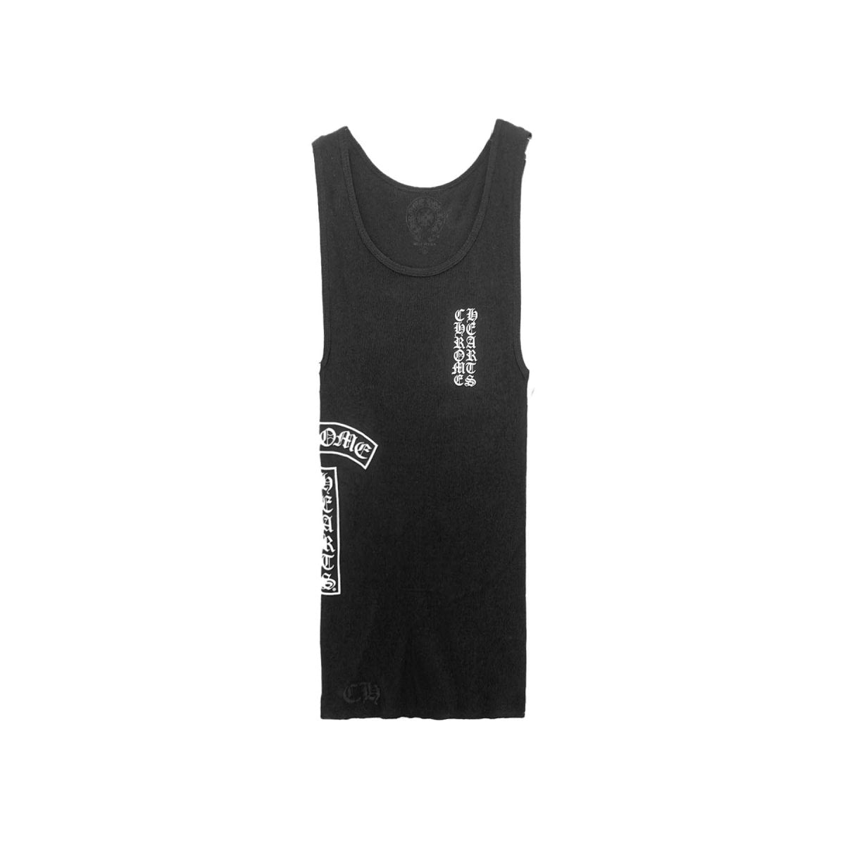 Chrome Hearts Black T-Bar Script Rib Tank Top Main image