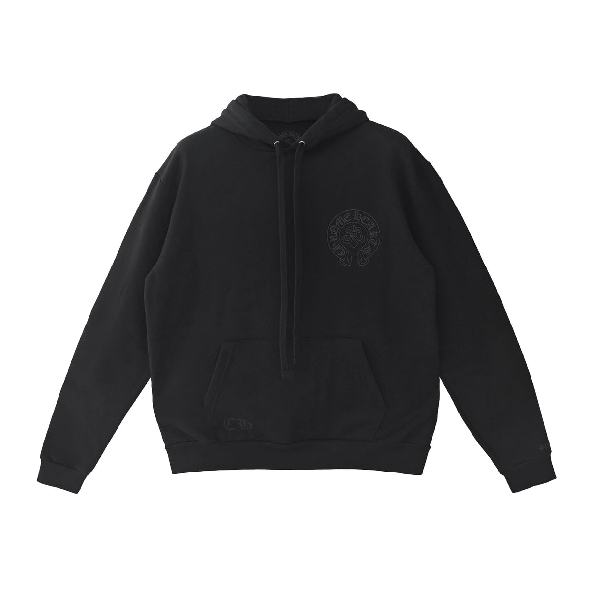 Chrome Hearts Cannes Exclusive Fleur De Lis Horseshoe Black Pullover Hoodie