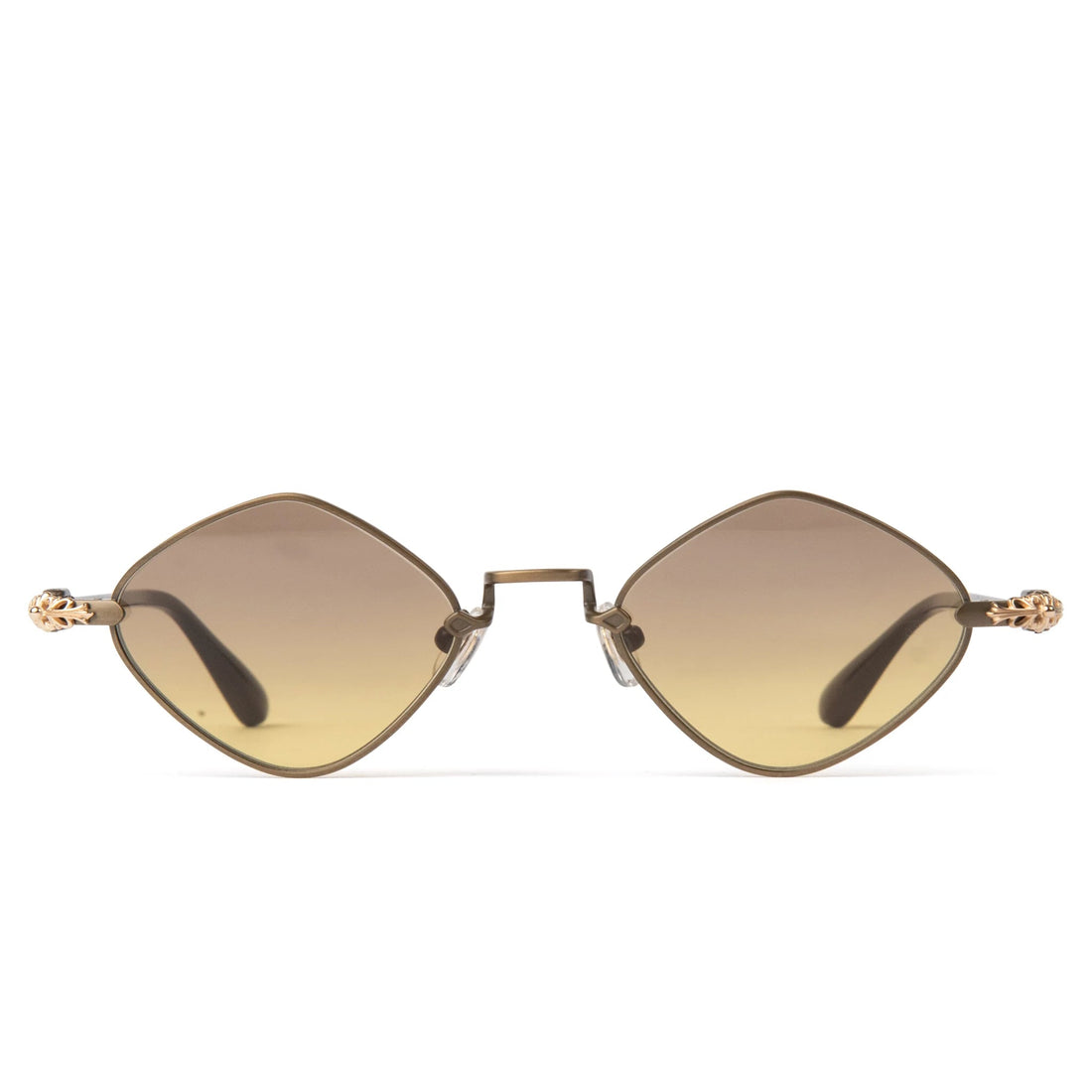 Chrome Hearts Diamond Dog Light Brown Sunglasses