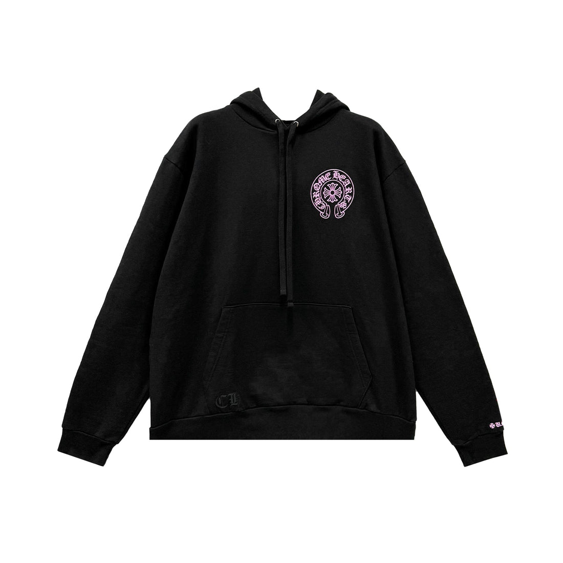 Chrome Hearts Online Exclusive Pink Horseshoe Pullover Hoodie