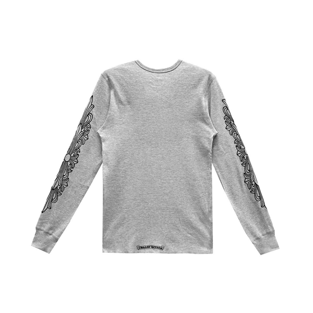Chrome Hearts Horseshoe Floral Sleeve Waffle Thermal Tee
