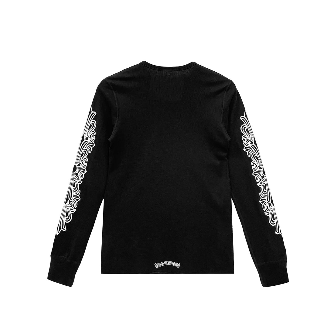 Chrome Hearts  Horseshoe Floral Sleeve Waffle Thermal Tee