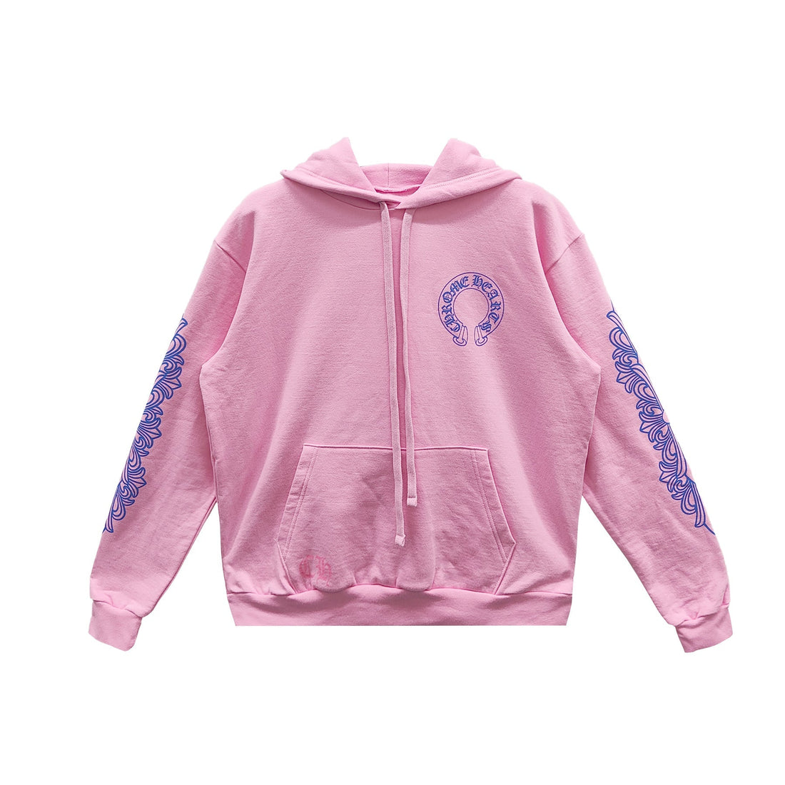 Chrome Hearts Horseshoe Pink Pullover Hoodie