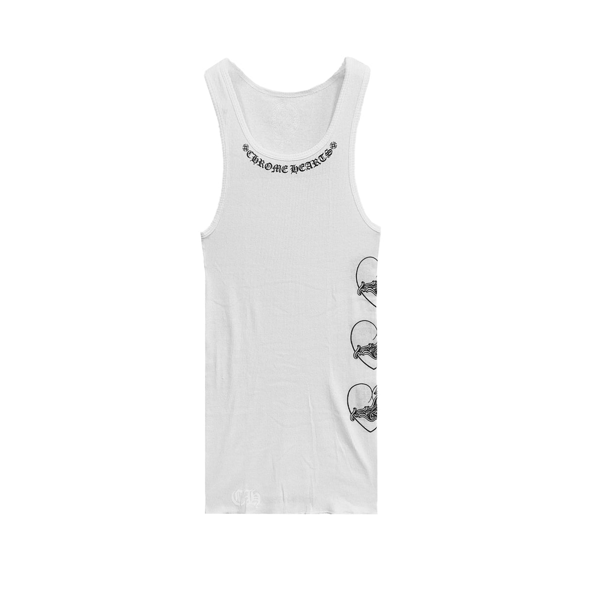 Chrome Hearts LOVE U Vine Heart White Rib Tank Top Main image