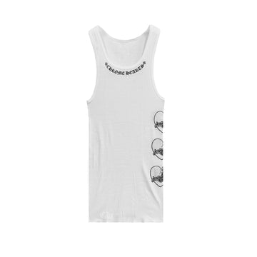 Chrome Hearts LOVE U Vine Heart White Rib Tank Top