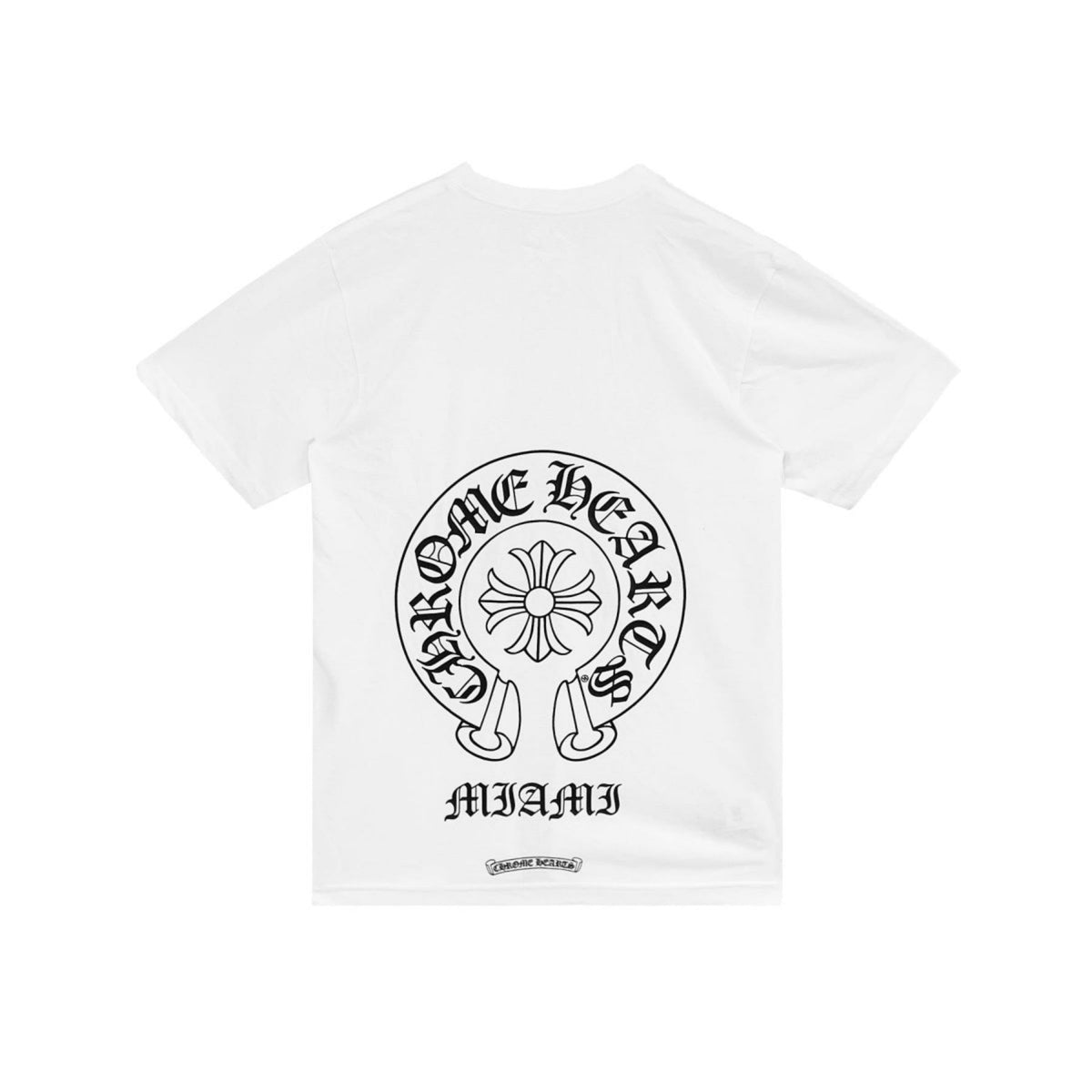 Chrome Hearts Miami Exclusive White Horseshoe Short Sleeve Tee Main image