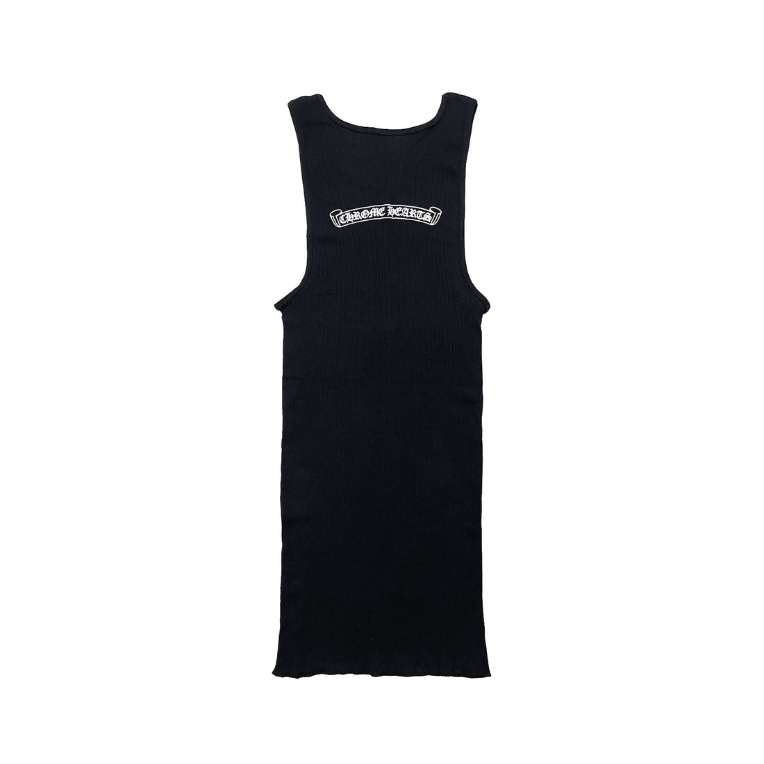 Chrome Hearts Neck Black Rib Tank Top