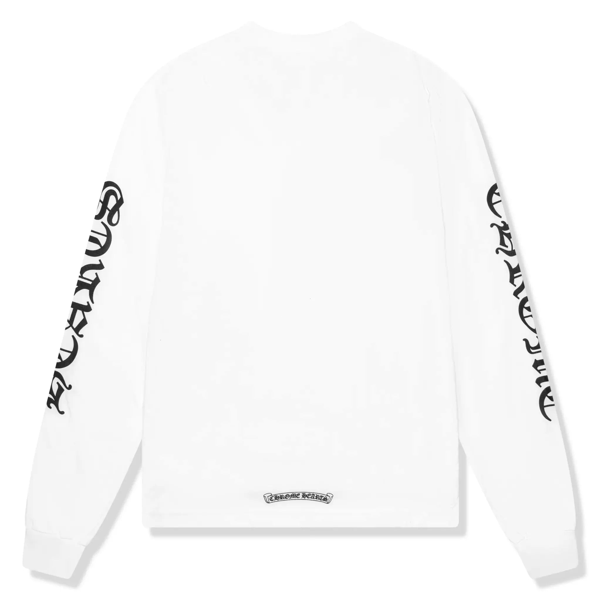 Chrome Hearts 1988 Neck Logo L/S White Black T Shirt Secondary image