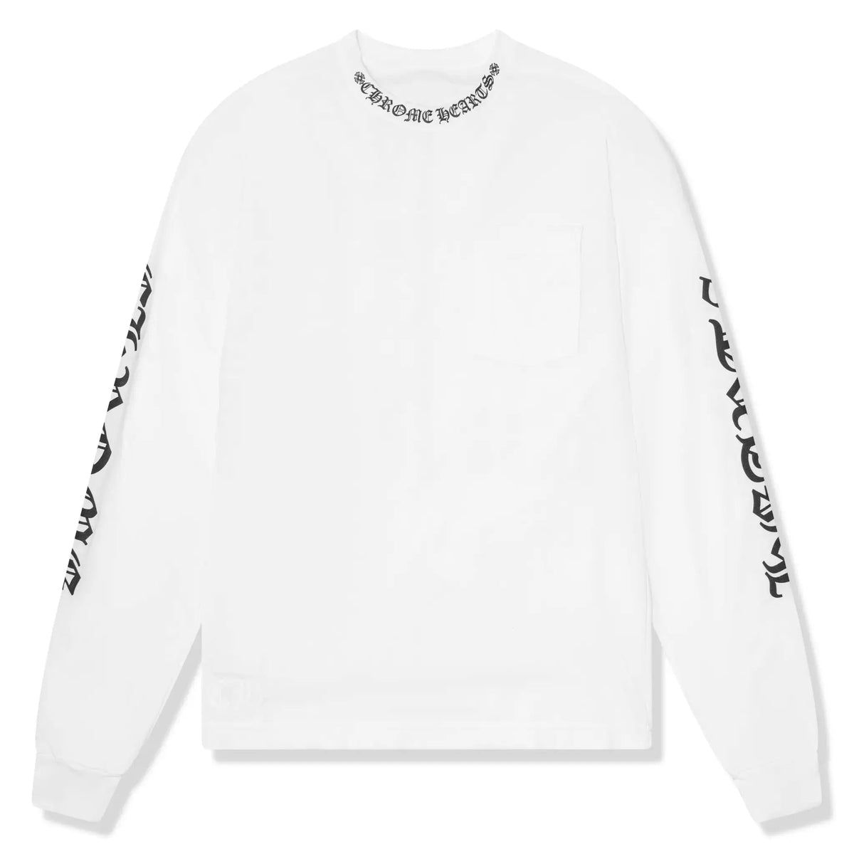 Chrome Hearts 1988 Neck Logo L/S White Black T Shirt Main image