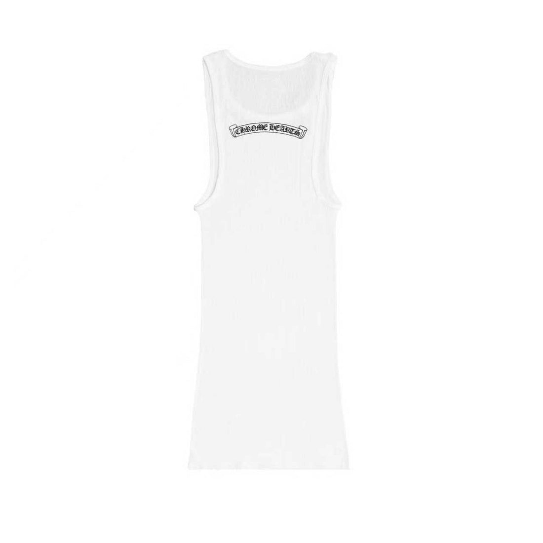 Chrome Hearts Neck White Rib Tank Top