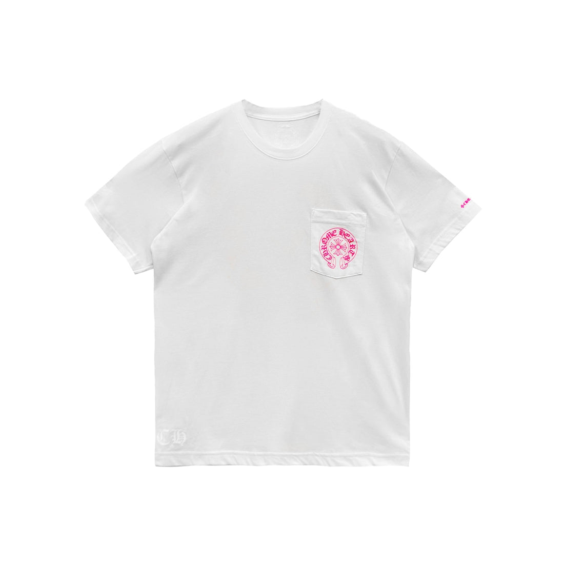 Chrome Hearts Pink Horseshoe Short Sleeve Tee
