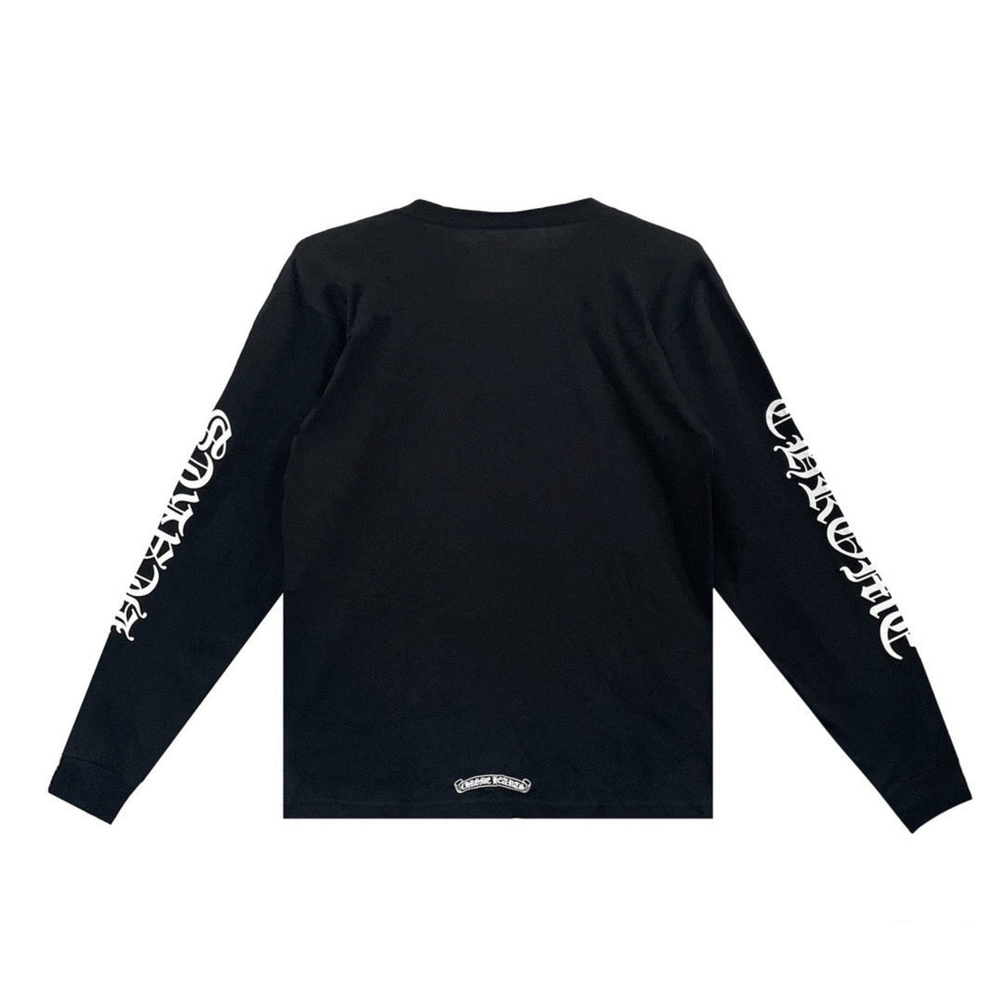 Chrome Hearts Script Collar in White Long sleeve Tee