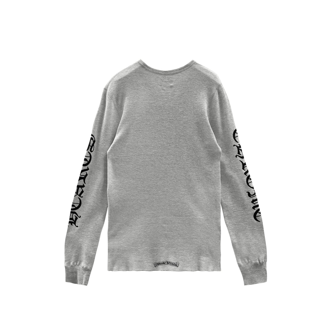 Chrome Hearts Scroll Label Waffle Thermal Long Sleeve Tee