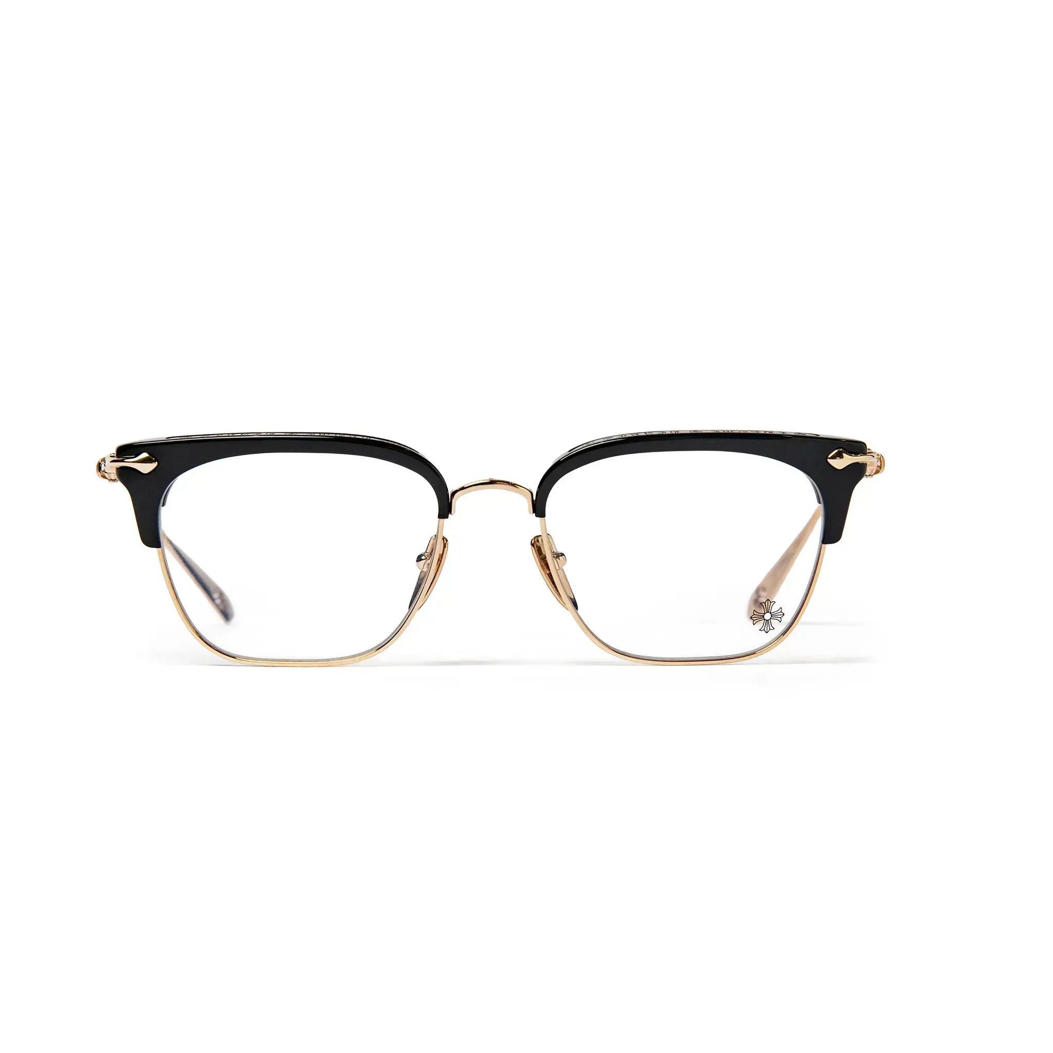 Chrome Hearts  Sluntradiction Black Gold Pleated Sunglasses Secondary image