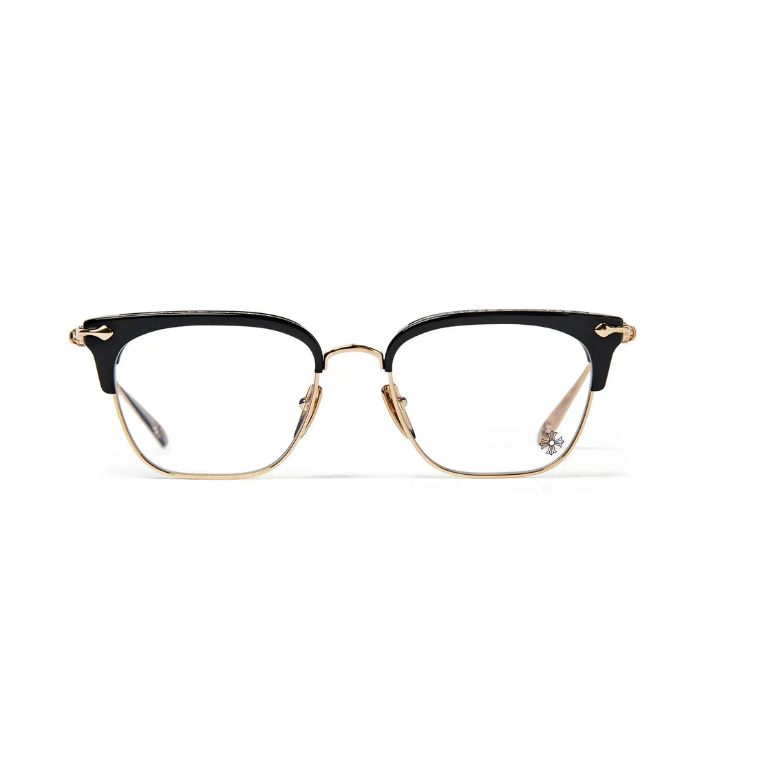 Chrome Hearts  Sluntradiction Black Gold Pleated Sunglasses