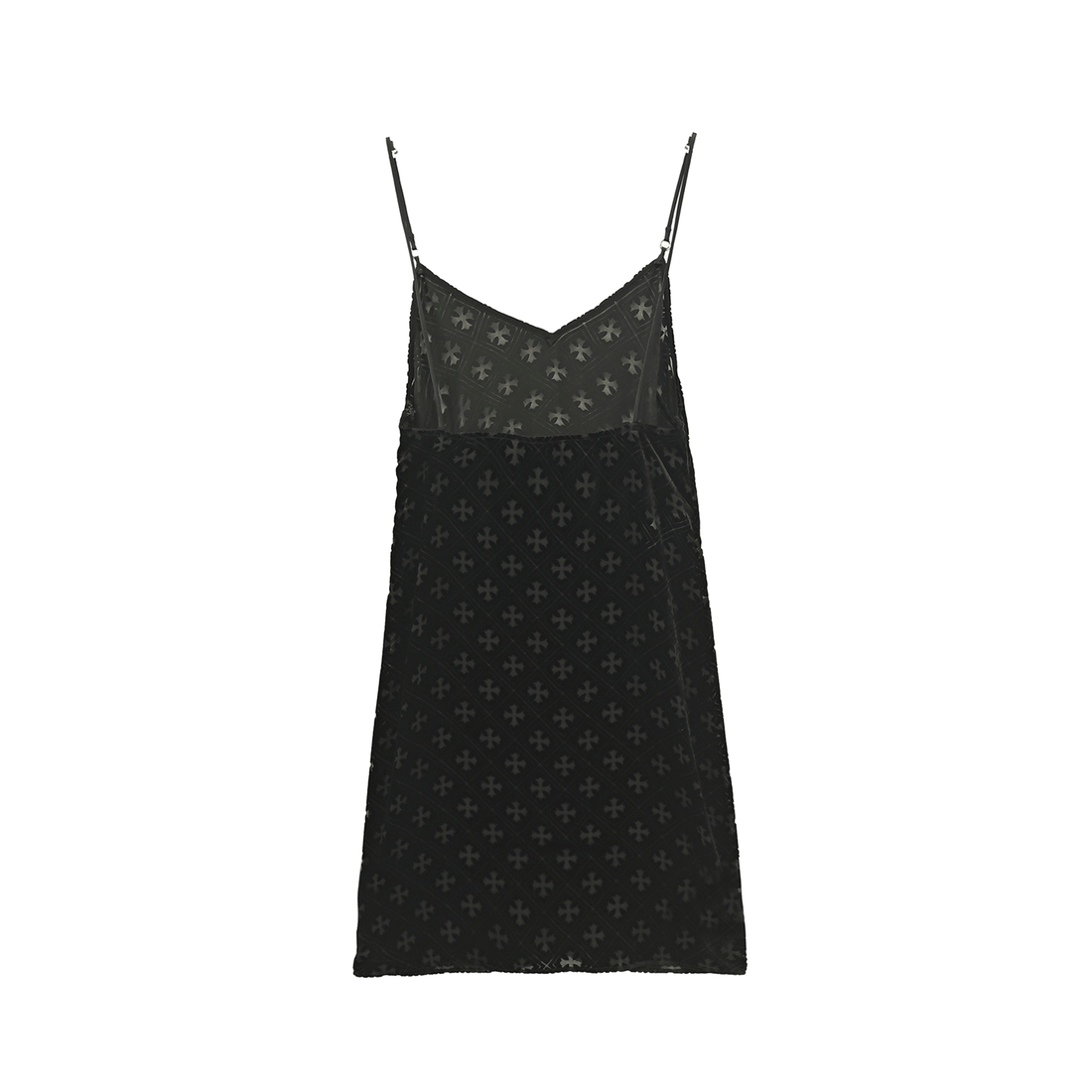 Chrome Hearts Velvet Burnout Monogram Cross Camisole Long Skirt