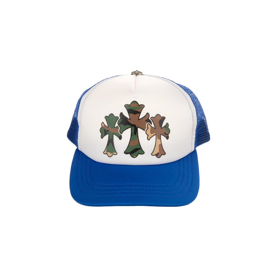 Chrome Hearts Triple Camo Cross Trucker Hat &