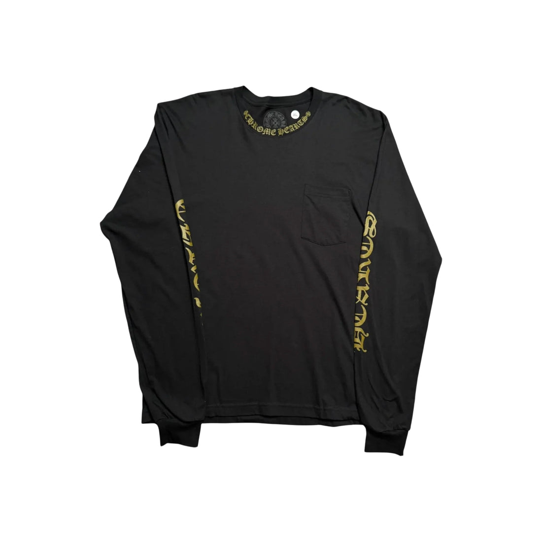 Chrome Hearts Long Sleeve Pocket Crew T-shirt Black/Army Green