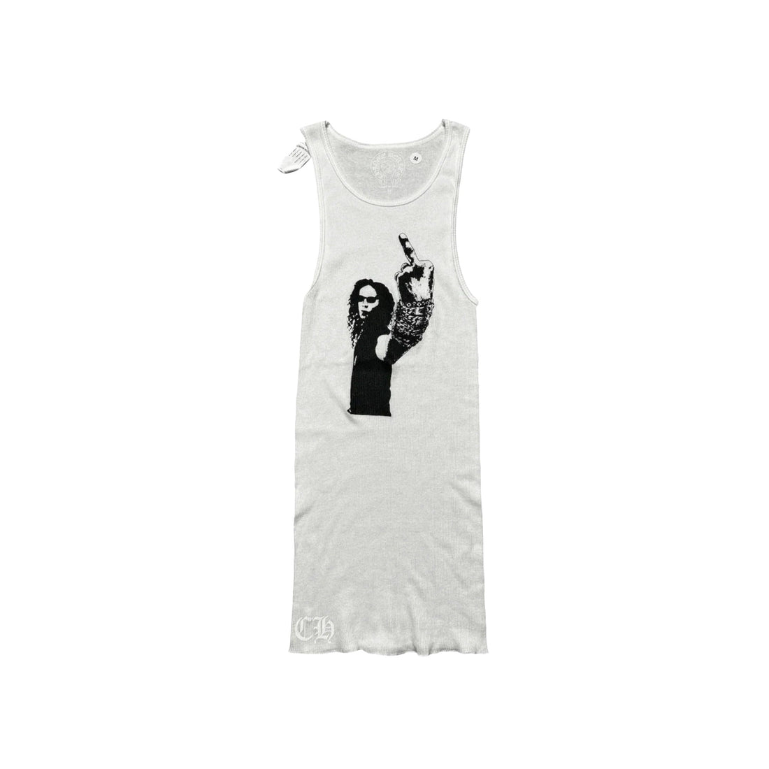 Chrome Hearts White &amp; Black Richard Stark Graphic Tank Top